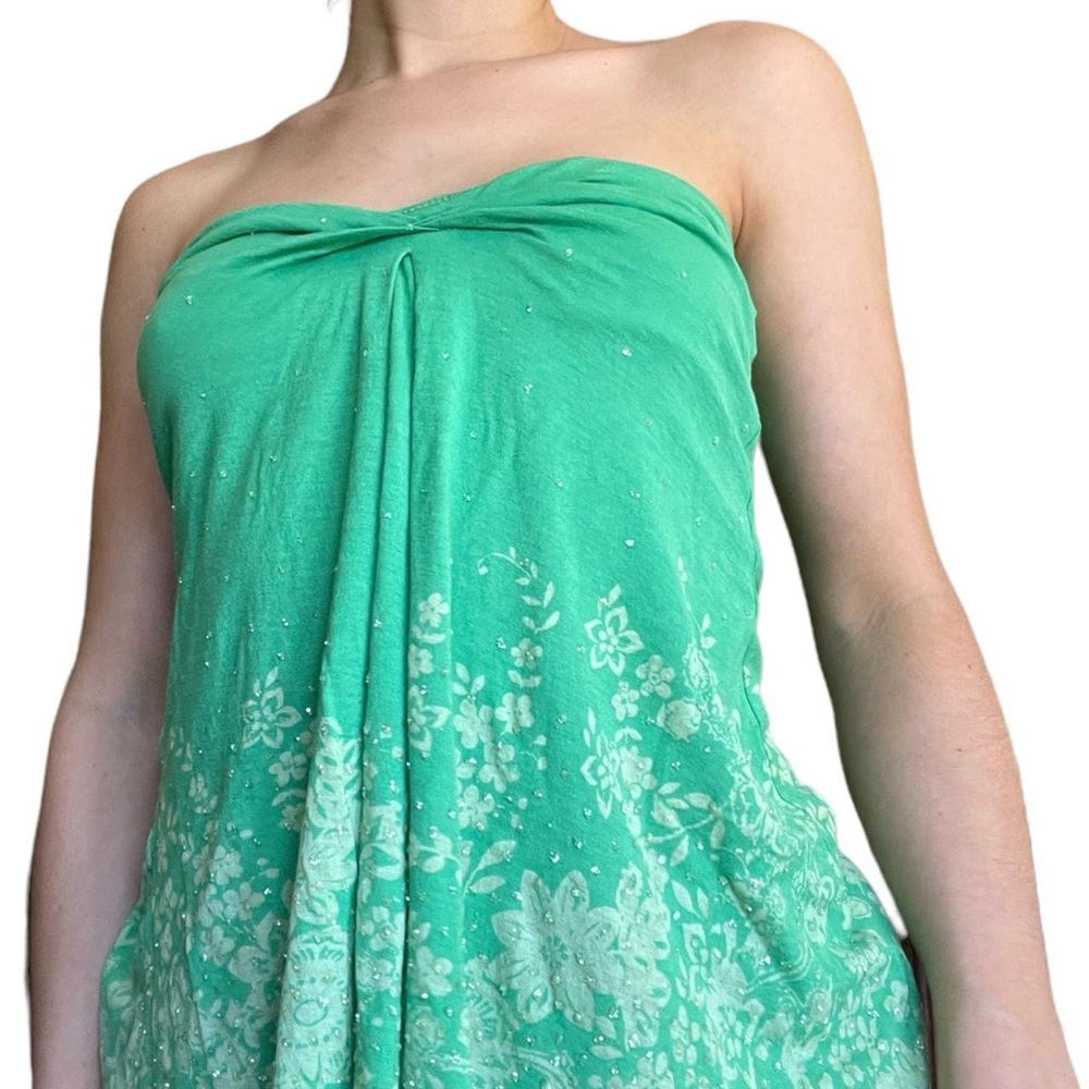 VINTAGE Y2K LANGUAGE LA STRAPLESS FLOWY BABYDOLL TOP size small